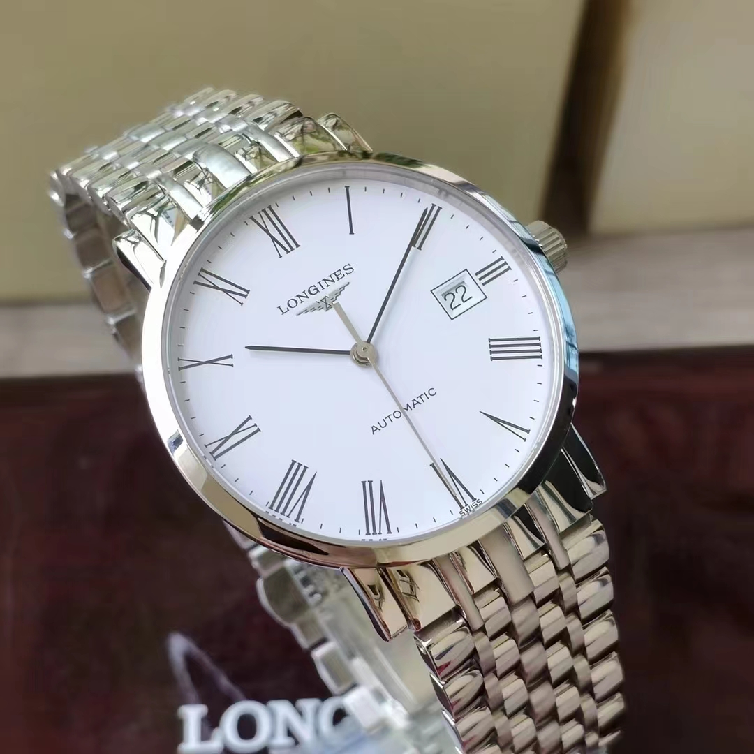 Longines Elegant Collection 34.5 Automatic Stainless Steel / White / Bracelet