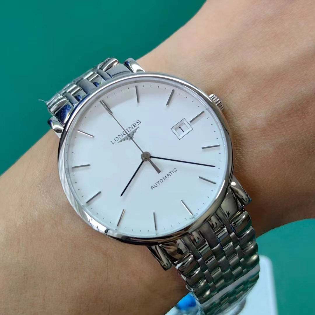 Longines Elegant Collection Automatic 39 Stainless Steel / White / Bracelet