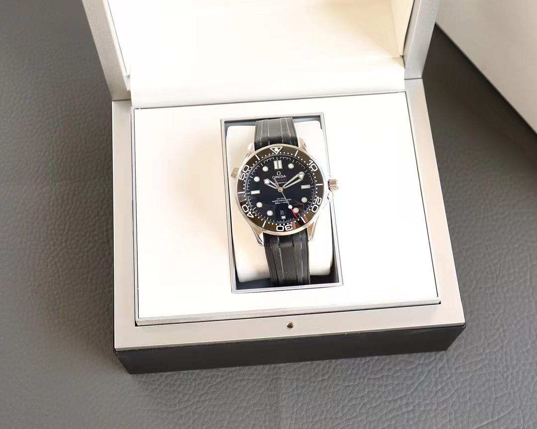 Omega Seamaster Diver 300M Master Co-Axial 42 Stainless Steel / Black / Rubber