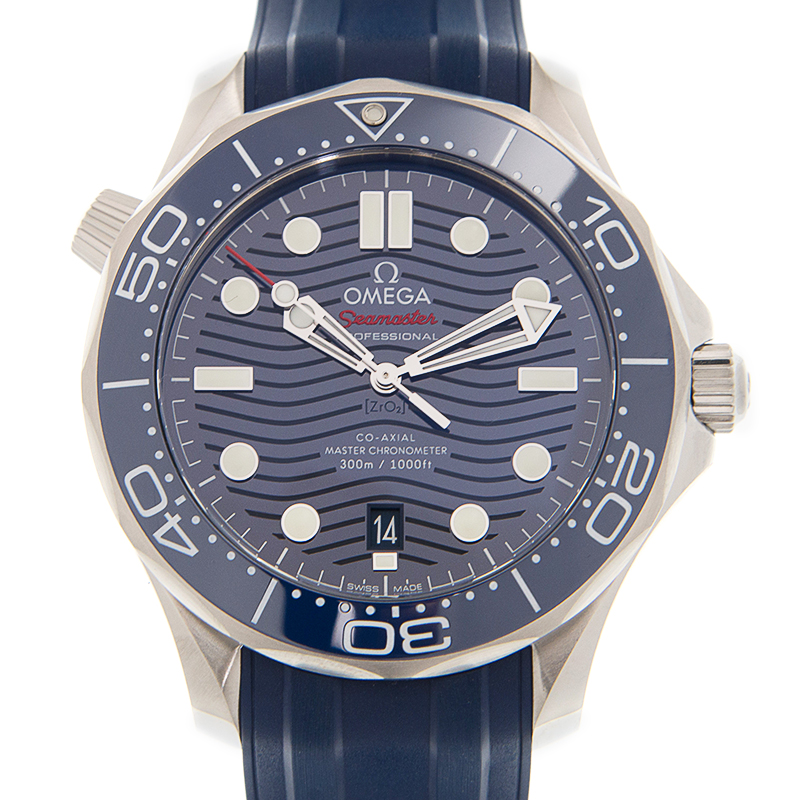 Omega Seamaster Diver 300M Master Co-Axial 42 Stainless Steel / Blue / Rubber