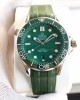 Omega Seamaster Diver 300M Master Co-Axial 42 Stainless Steel / Green / Rubber