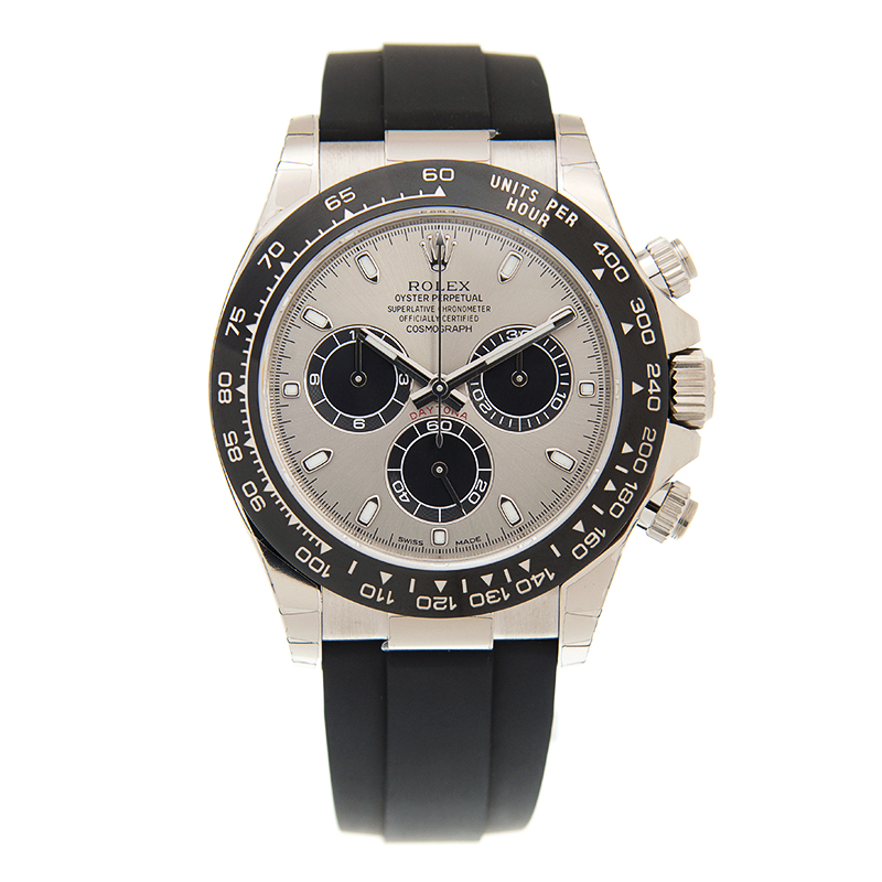 Rolex Cosmograph Daytona White Gold / Cerachrom / Silver / Oysterflex